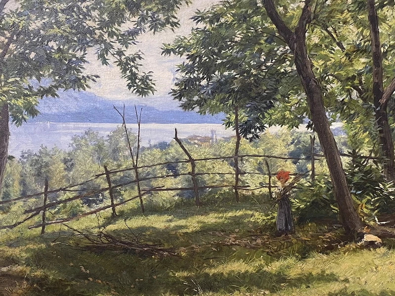 1861-Guido Boggiani - Il Lago Maggiore dal Mottarone - 1881